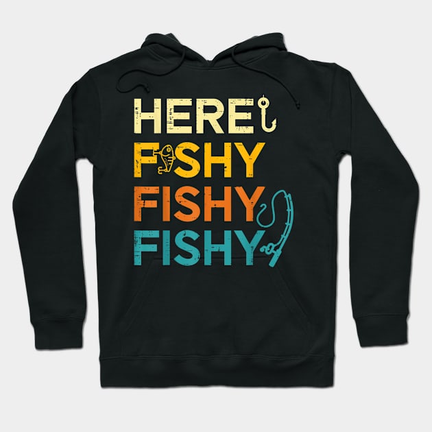 Retro Fish Lover Hoodie by zwestshops